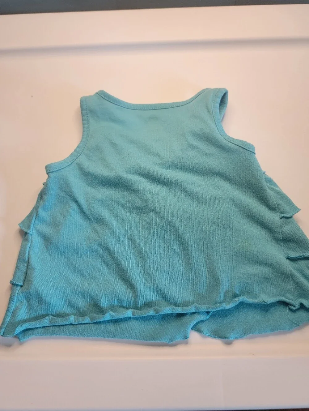 Koala Kids Teal Ruffle Tank & Old Navy Shorts Set 18M